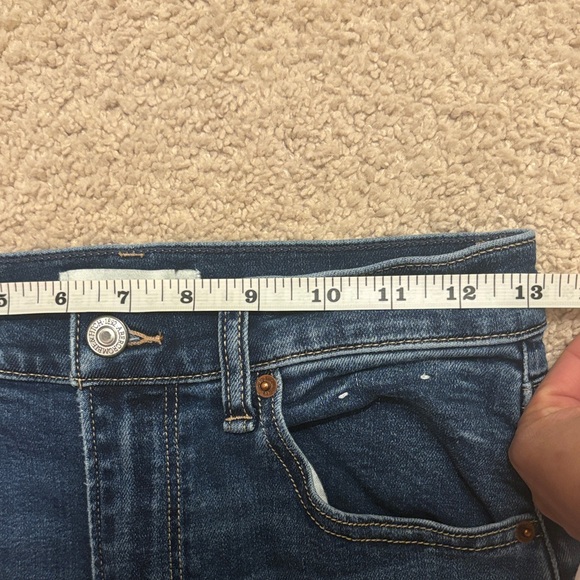 Abercrombie & Fitch Dark Blue Wide Leg Jeans - Picture 9 of 11